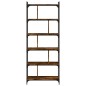 vidaXL Bücherregal 6 Böden Räuchereiche 76x32x192 cm Holzwerkstoff vidaXL Bücherregal 6 Böden Räuchereiche 76x32x192 cm Holzwerkstoff