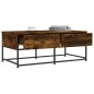vidaXL Couchtisch Räuchereiche 100x51x40 cm Holzwerkstoff vidaXL Couchtisch Räuchereiche 100x51x40 cm Holzwerkstoff