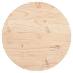 vidaXL Tischplatte Rund Ø30x3 cm Massivholz Kiefer