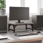 vidaXL Monitorständer Grau Sonoma 37x23x14 cm Holzwerkstoff vidaXL Monitorständer Grau Sonoma 37x23x14 cm Holzwerkstoff