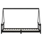 vidaXL Kinderbett Schwarz 80x200 cm Massivholz Kiefer vidaXL Kinderbett Schwarz 80x200 cm Massivholz Kiefer