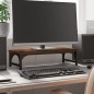 vidaXL Monitorständer Braun Eichen-Optik 55x23x14 cm Holzwerkstoff vidaXL Monitorständer Braun Eichen-Optik 55x23x14 cm Holzwerkstoff