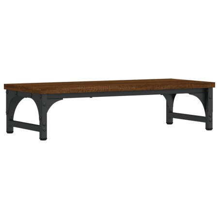 vidaXL Monitorständer Braun Eichen-Optik 55x23x14 cm Holzwerkstoff