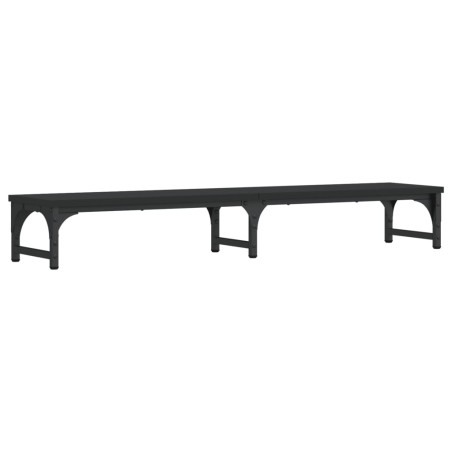 vidaXL Monitorständer Schwarz 105x23x15,5 cm Holzwerkstoff