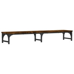 vidaXL Monitorständer Räuchereiche 105x23x15,5 cm Holzwerkstoff