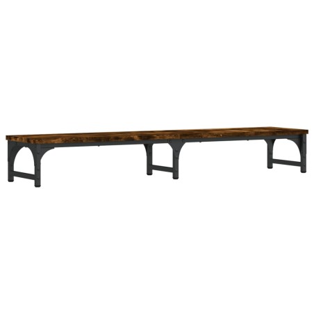 vidaXL Monitorständer Räuchereiche 105x23x15,5 cm Holzwerkstoff