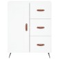 Highboard Weiß 69,5x34x180 cm Holzwerkstoff Highboard Weiß 69,5x34x180 cm Holzwerkstoff