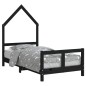 vidaXL Kinderbett Schwarz 80x160 cm Massivholz Kiefer vidaXL Kinderbett Schwarz 80x160 cm Massivholz Kiefer