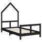 vidaXL Kinderbett Schwarz 80x160 cm Massivholz Kiefer vidaXL Kinderbett Schwarz 80x160 cm Massivholz Kiefer