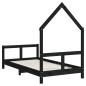 vidaXL Kinderbett Schwarz 80x160 cm Massivholz Kiefer vidaXL Kinderbett Schwarz 80x160 cm Massivholz Kiefer