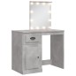 vidaXL Schminktisch mit LED-Leuchten Betongrau 90x42x132,5 cm vidaXL Schminktisch mit LED-Leuchten Betongrau 90x42x132,5 cm