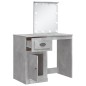 vidaXL Schminktisch mit LED-Leuchten Betongrau 90x42x132,5 cm vidaXL Schminktisch mit LED-Leuchten Betongrau 90x42x132,5 cm