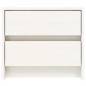 vidaXL Nachttische 2 Stk. Weiß 40x31x35,5 cm Massivholz Kiefer vidaXL Nachttische 2 Stk. Weiß 40x31x35,5 cm Massivholz Kiefer