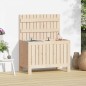 vidaXL Gartentruhe 76x42,5x54 cm Massivholz Kiefer vidaXL Gartentruhe 76x42,5x54 cm Massivholz Kiefer
