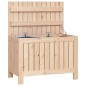 vidaXL Gartentruhe 76x42,5x54 cm Massivholz Kiefer vidaXL Gartentruhe 76x42,5x54 cm Massivholz Kiefer