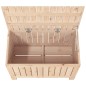 vidaXL Gartentruhe 76x42,5x54 cm Massivholz Kiefer vidaXL Gartentruhe 76x42,5x54 cm Massivholz Kiefer
