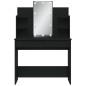 vidaXL Schminktisch mit LED-Leuchten Schwarz 96x40x142 cm vidaXL Schminktisch mit LED-Leuchten Schwarz 96x40x142 cm