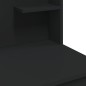 vidaXL Schminktisch mit LED-Leuchten Schwarz 96x40x142 cm vidaXL Schminktisch mit LED-Leuchten Schwarz 96x40x142 cm