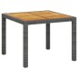 vidaXL 3-tlg. Garten-Essgruppe mit Auflagen Poly Rattan Grau vidaXL 3-tlg. Garten-Essgruppe mit Auflagen Poly Rattan Grau