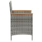 vidaXL 11-tlg. Garten-Essgruppe mit Kissen Poly Rattan Schwarz & Grau vidaXL 11-tlg. Garten-Essgruppe mit Kissen Poly Rattan Schwarz & Grau