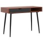 vidaXL Computertisch mit Schublade Braun 110x50x75 cm Holzwerkstoff vidaXL Computertisch mit Schublade Braun 110x50x75 cm Holzwerkstoff