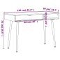 vidaXL Computertisch mit Schublade Braun 110x50x75 cm Holzwerkstoff vidaXL Computertisch mit Schublade Braun 110x50x75 cm Holzwerkstoff