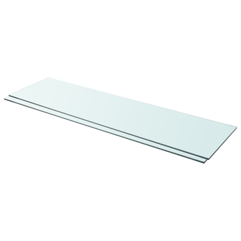Regalböden 2 Stk. Glas Transparent 110 x 30 cm Regalböden 2 Stk. Glas Transparent 110 x 30 cm