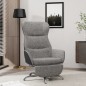 vidaXL Relaxsessel mit Fußstütze Hellgrau Stoff vidaXL Relaxsessel mit Fußstütze Hellgrau Stoff