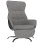 vidaXL Relaxsessel mit Fußstütze Hellgrau Stoff vidaXL Relaxsessel mit Fußstütze Hellgrau Stoff