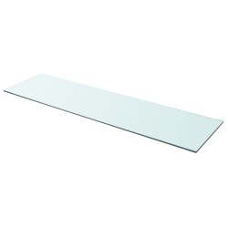 Regalböden 2 Stk. Glas Transparent 110 x 30 cm