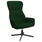 vidaXL Relaxsessel mit Hocker Dunkelgrün Samt vidaXL Relaxsessel mit Hocker Dunkelgrün Samt