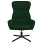 vidaXL Relaxsessel mit Hocker Dunkelgrün Samt vidaXL Relaxsessel mit Hocker Dunkelgrün Samt