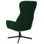 vidaXL Relaxsessel mit Hocker Dunkelgrün Samt vidaXL Relaxsessel mit Hocker Dunkelgrün Samt