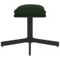 vidaXL Relaxsessel mit Hocker Dunkelgrün Samt vidaXL Relaxsessel mit Hocker Dunkelgrün Samt
