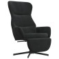 vidaXL Relaxsessel mit Fußstütze Schwarz Samt vidaXL Relaxsessel mit Fußstütze Schwarz Samt