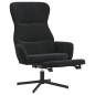 vidaXL Relaxsessel mit Fußstütze Schwarz Samt vidaXL Relaxsessel mit Fußstütze Schwarz Samt