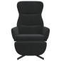 vidaXL Relaxsessel mit Fußstütze Schwarz Samt vidaXL Relaxsessel mit Fußstütze Schwarz Samt
