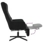 vidaXL Relaxsessel mit Fußstütze Schwarz Samt vidaXL Relaxsessel mit Fußstütze Schwarz Samt