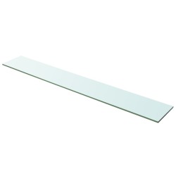 Regalböden 2 Stk. Glas Transparent 100 x 15 cm