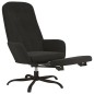 vidaXL Relaxsessel mit Fußstütze Schwarz Samt vidaXL Relaxsessel mit Fußstütze Schwarz Samt