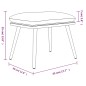 vidaXL Relaxsessel mit Hocker Taupe Mikrofasergewebe vidaXL Relaxsessel mit Hocker Taupe Mikrofasergewebe
