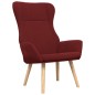 vidaXL Relaxsessel mit Hocker Weinrot Stoff vidaXL Relaxsessel mit Hocker Weinrot Stoff