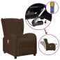vidaXL Ohrensessel mit Massagefunktion Aufstehhilfe Braun Kunstleder vidaXL Ohrensessel mit Massagefunktion Aufstehhilfe Braun Kunstleder