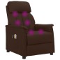 vidaXL Massagesessel Elektrisch Braun Kunstleder vidaXL Massagesessel Elektrisch Braun Kunstleder