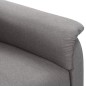 vidaXL Massagesessel Elektrisch Hellgrau Stoff vidaXL Massagesessel Elektrisch Hellgrau Stoff