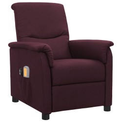 vidaXL Massagesessel Elektrisch Lila Stoff