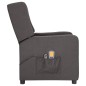 vidaXL Massagesessel Elektrisch Dunkelgrau Stoff vidaXL Massagesessel Elektrisch Dunkelgrau Stoff