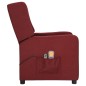 vidaXL Massagesessel Elektrisch Weinrot Stoff vidaXL Massagesessel Elektrisch Weinrot Stoff