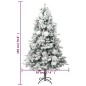 vidaXL Weihnachtsbaum mit Beleuchtung Schnee und Zapfen 195 cm PVC&PE vidaXL Weihnachtsbaum mit Beleuchtung Schnee und Zapfen 195 cm PVC&PE