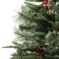 vidaXL Weihnachtsbaum mit Beleuchtung und Kiefernzapfen Grün 150 cm vidaXL Weihnachtsbaum mit Beleuchtung und Kiefernzapfen Grün 150 cm